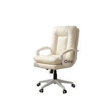 Chaise de bureau ergonomique en PVC avec cadre en bois, vérin à gaz et pivotant pour un confort prolongé et un design e-sport