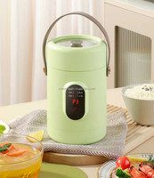 Boîte à lunch multifonctionnelle portable avec affichage numérique intelligent, chauffage programmé, petite cuisinière électrique, pot de cuisson électrique