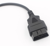 J1962 OBD2 conector macho de 16 pines ELM327 adaptador de extensión OBD Cable OBDII EOBD 16 pines OBD 2 adaptador de apertura