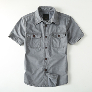Camisa Casual de Verano para Hombre, Nueva, de Algodón, Manga Corta, Venta al Por Mayor Personalizada - Product Image 3