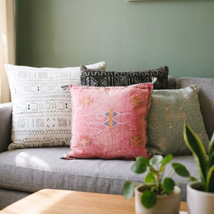 Cactus Cotton Square Bohemian Embroidery Home <b>Decor</b> <b>Pillows</b> Selection - Product Image 3