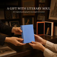 Boîte cadeau rigide personnalisée en forme de livre avec intérieur en velours noir et impression de logo pour bijoux, souvenirs, cadeaux de mariage et de fêtes