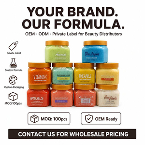 Autocollant personnalisé pour pot <span class=keywords><strong>de</strong></span> 500g <span class=keywords><strong>de</strong></span> Gommage Corporel Hydratant au Sucre et au Beurre <span class=keywords><strong>de</strong></span> Karité - Product Image 6