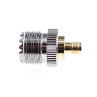 Adaptador Coaxial RF con Conector Hembra UHF SO239 a Conector Hembra SMA para Antena de Radio de Coche