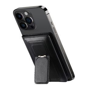 Portefeuille magnétique tendance minimaliste en cuir PU et aluminium ABS avec blocage RFID pour cartes de crédit, pour hommes, compatible iPhone 12-17 - Product Image 2