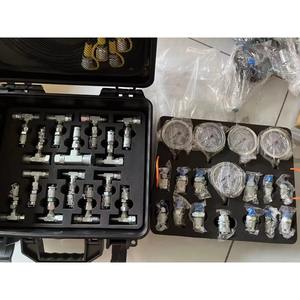 <b>Gauges</b> Pressure Measurement Tool 3/4/5 <b>Gauge</b> Hydraulic Pressure <b>Gauges</b> Set With Tee Connectors Construction Machinery Parts - Product Image 2