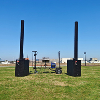Système de sonorisation professionnel pour DJ Accuracy Pro Audio DJSET002, ensemble de haut-parleurs, colonne de sonorisation, système PA complet pour l'extérieur