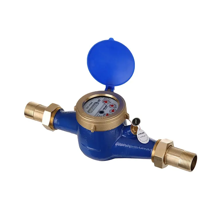 New PRM 1/2" NPT Multi-Jet Hot Water Meter with Pulse Output 