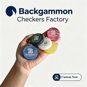 Jeu de dames en résine marbrée verte de grande taille de 1,75 à 2,0 pouces, pièces de rechange personnalisées - Product Image 6