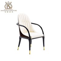 Ensemble de chaises et table à manger en cuir véritable moderne de haute qualité BS, meubles écologiques pour hôtels et restaurants, pour maison/villa de luxe