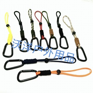 Porte-clés tressé en nylon 24 cm avec mousqueton en alliage de zinc, durable pour usage extérieur - Product Image 4