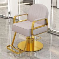 Fauteuil de coiffeur pivotant Huaxia, marque phare, avec accoudoirs en acier inoxydable, pour usage professionnel et bureautique