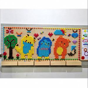 Tableau d'activités interactif en bois pour enfants, inspiré de la pédagogie Montessori, panneau mural tactile, mur sensoriel, jouets éducatifs - Product Image 1