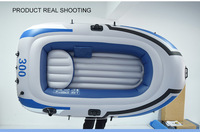 Bateau pneumatique en PVC épaissi pour 2 à 4 personnes, bateau de pêche résistant à l'usure, bateau à rames OEM ODM