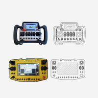 Système de commande à distance sans fil électrique pour excavatrice hydraulique, contrôleur industriel à distance 433 MHz