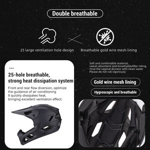 Nuevo <span class=keywords><strong>Casco</strong></span> Integral de Ciclismo de Montaña para Descenso (Downhill <span class=keywords><strong>MTB</strong></span>) para Hombre, <span class=keywords><strong>Casco</strong></span> Deportivo para Bicicleta - Product Image 6