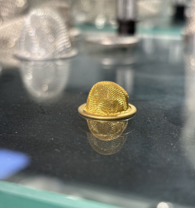 Capuchon filtrant tissé en métal avec bord en laiton recouvrant le capuchon filtrant tissé - Product Image 2