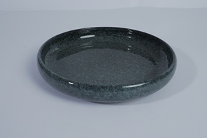 Plato Redondo Profundo de Gres con Borde Elevado para Postres y Pan, con Esmalte de Color Reactivo, para Uso en Restaurantes, Hoteles y Bodas - Product Image 5