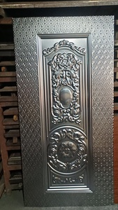 Porte extérieure de villa moderne en tôle d'acier laminée à froid pour portail, avec dimensions personnalisées et design durable - Product Image 3