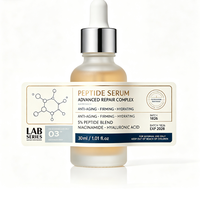 Autocollants pour soins de la peau en marque privée, étiquettes personnalisées imperméables en PET pour petits flacons, emballage d'échantillons cosmétiques, impression OEM