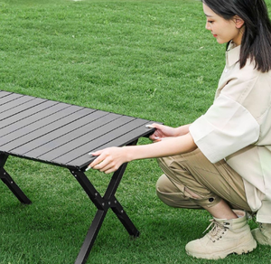 Mesa Plegable de Aluminio para Interiores/Exteriores, con Volumen de Almacenamiento Compacto y Ligero, Adecuada para Mochilas y Uso en Automóviles - Product Image 5
