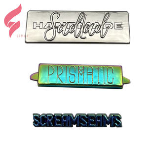 ป้ายยี่ห้อแผ่นโลหะนิกเกิลฟรีโลโก้ออกแบบเองได้เป็นมิตรต่อสิ่งแวดล้อมสำหรับกระเป๋าถือกระเป๋าสตางค์สังกะสีทอง - Product Image 4