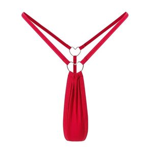 Sous-vêtements féminins transfrontaliers européens et américains, couleur unie, T-shirt simple et polyvalent avec détails métalliques en forme de cœur - Product Image 5