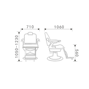 Silla <span class=keywords><strong>de</strong></span> peluquero profesional Sistema <span class=keywords><strong>de</strong></span> bomba hidráulica Operación <span class=keywords><strong>de</strong></span> reclinación suave Marco <span class=keywords><strong>de</strong></span> metal duradero Confiable - Product Image 5
