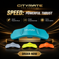 Offre Spéciale : Scooter Sous-Marin Électrique Étanche en Plastique, Ensemble de Plongée Seabob, Profondeur 40m, Poussée Maximale 4kg, Moteur Brushless, pour Kayak