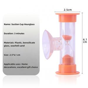 Minuteur sablier en plastique à ventouse, fait main, moderne et écologique, pour 60/300 secondes, pour le brossage des dents des enfants et la <span class=keywords><strong>cuisine</strong></span> - Product Image 2