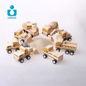 Bằng Gỗ Nhỏ Giáo Dục Câu Đố Khối Xây Dựng Đồ Chơi Kéo Trở Lại Xây Dựng Xe Thiết Lập Đồ Chơi Cho Trẻ Em Trẻ Em Bé - Product Image 2