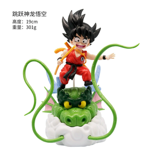 Figura de Goku Chibi con <span class=keywords><strong>Shenlong</strong></span> Volando sobre una Nube, Modelo de Goku de la Infancia, Adorno de Escritorio - Product Image 4