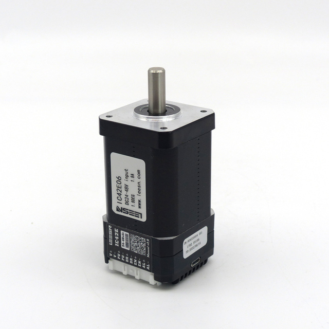 LEESN IC42E05 NEMA17 Hybrid Compact Pulse 4096ppr Integrated Step Servo Motor 0.48N.m 9-48V PUL DIR Encoder Built-in Driver