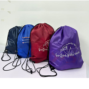 Sac à dos de sport promotionnel personnalisé à prix d'usine, sac à cordon en polyester 210D, impression personnalisée du logo, sac à cordon avec impression personnalisée - Product Image 2