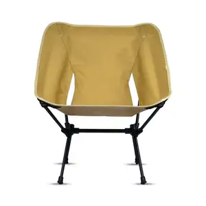 Factory Direct Sale Easy Carry Comfort Folded Chair Outdoor Moon Chair With Pocket