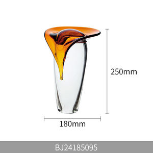 High-end mantar şekilli el sanatları fabrika cam oturma odası düğün dekorasyon ve malzemeleri el boyalı züccaciye - Product Image 2