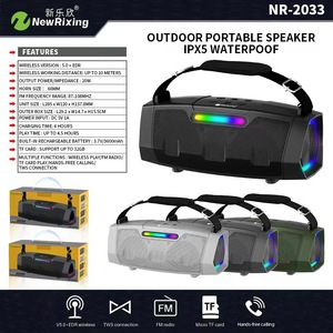 Micro không dây mạnh mẽ 2 MIC NR8888 RGB 40W 5000mAh, trọng lượng 3KG, loa <span class=keywords><strong>Bluetooth</strong></span> di động, karaoke ngoài trời, có quai đeo, micro xtreme - Product Image 5