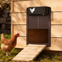 Porte de poulailler automatisée transfrontalière sensible à la lumière, nouvelle génération, intelligente, en ABS, étanche, vente en gros d'usine OEM