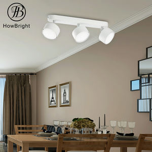 Lámpara de techo LED simple y moderna, accesorio de metal brillante con 3xGX53, foco interior montado en superficie para sala de estar - Product Image 5