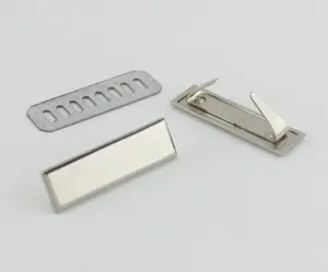 Targhetta Hardware per borsetta di alta qualità targhetta in metallo Logo designer etichetta personalizzata con Logo del marchio in metallo 3D per abbigliamento