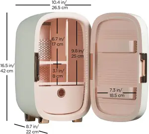 Новый 12л изготовленный на заказ портативный косметический холодильник розовый маленький холодильник для красоты мини косметический холодильник для ухода за кожей