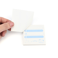 Logo personnalisé imprimé mignon bloc-notes en papier auto-adhésif bloc-notes promotionnel notes autocollantes taille personnalisée usage domestique