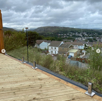 ZD Amovible En Acier Inoxydable Main Courante Balustrade D'escalier de Balustre Post