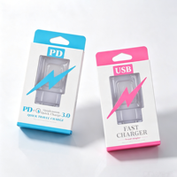 Boîte en carton portable vide pour chargeur USB rapide avec fenêtre transparente, personnalisable, pour chargeur de téléphone portable de voyage – Vente en gros