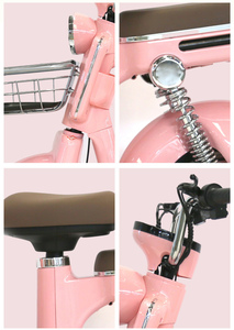 Scooter Eléctrico Lucky Wholesale de 350W, 14 Pulgadas, Urbano, para Adultos, DN-ECY20096-moka, Color Rosa Lucky, Venta al Por Mayor - Product Image 6