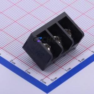 JL762-76203BA1 Barrier Terminal Block Through hole Component (THT),P=7.62mm Connector Three Sides 7.62mm 1x3P Straight Pin - Product Image 1