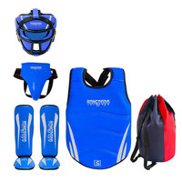 Kit de combat sur mesure en gros Gants de boxe avec logo imprimé Protège-tête et protège-aine Ensemble de bonnets Ensemble OEM