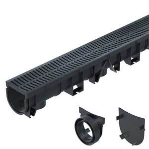 Lightweight Flexible Outdoor Road U-Channel Drain Grating PP HDPE for Floor <strong>and</strong> <strong>Drainage</strong> Durable Round <strong>Drainage</strong> <strong>System</strong> - Product Image 1