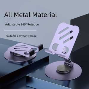 Factory Ready Stock Metal Mobile Phone <strong>Tablet</strong> <strong>Stand</strong> 360 Rotation Portable Folding <strong>Tablet</strong> Phone Holder Portable <strong>Tablet</strong> <strong>Stand</strong> - Product Image 2