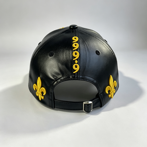 Casquette Hip Hop tendance jaune avec broderie 3D 'IT'S NOT FAKE', casquette de baseball en similicuir noir pour tous les jours et les soirées - Product Image 4